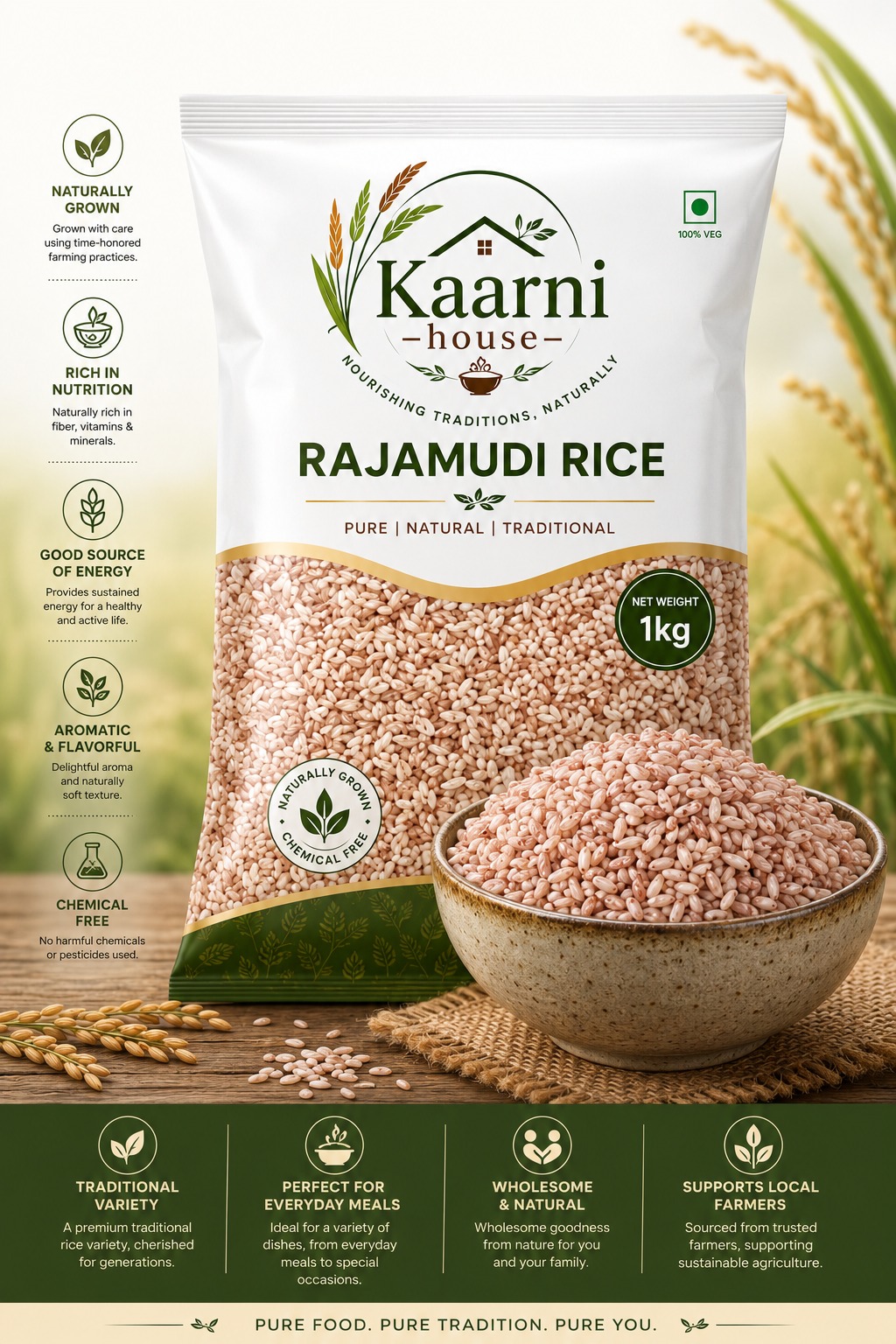 Rajamudi Red rice