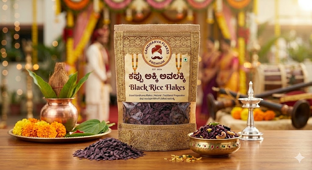 ಕಪ್ಪು ಅಕ್ಕಿ ಅವಲಕ್ಕಿ (Black Rice Flakes)