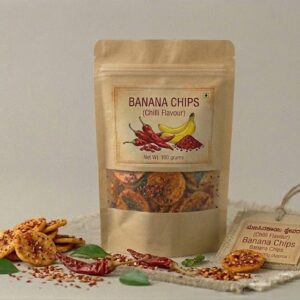 Banana Chips- Chilli Flavour ಬಾಳೆಕಾಯಿ ಚಿಪ್ಸ್ (ಖಾರ)