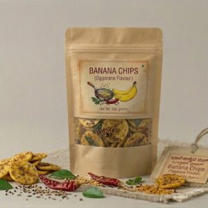 Banana Chips- Oggarane Flavour ಬಾಳೆಕಾಯಿ ಚಿಪ್ಸ್ ಒಗ್ಗರಣೆ